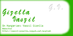 gizella vaszil business card